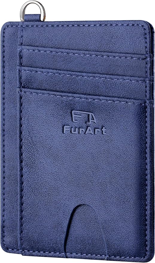 FurArt Slim Minimalist Wallet RFID Credit Card Holder by FurArt