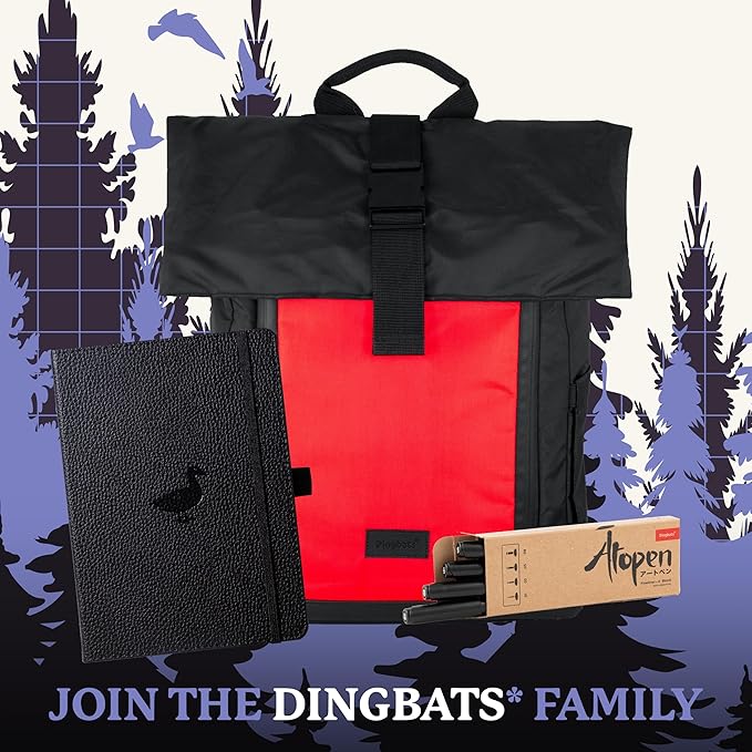 Dingbats* Wildlife Plain Writing Journal Notebook A5 - Vegan Leather Hardcover - Ideal for Work, Travel - Pocket, Elastic Closure, & Bookmark-DeskLoop Office