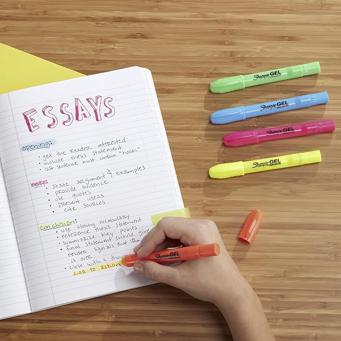 Sharpie Accent Gel Highlighters, 3 Assorted Highlighters - Image 5