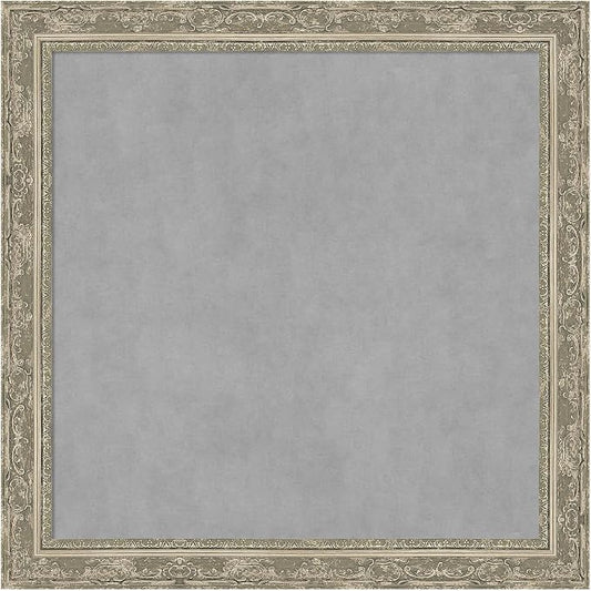 Amanti Art Silver Framed Magnetic Board 28x28 Medium Vision Board by AmantiArt