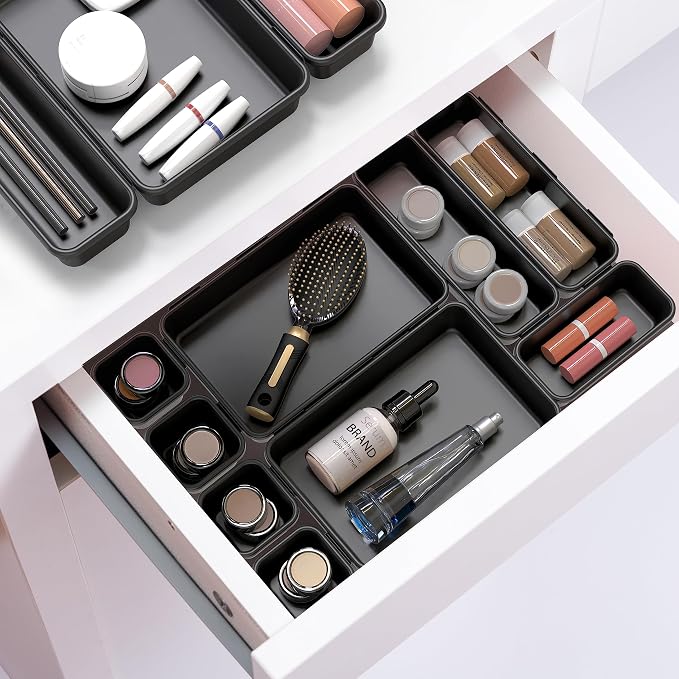 Simple Houseware Interlocking Desk Drawer Bins Organizer, 42 Packs - Image 8