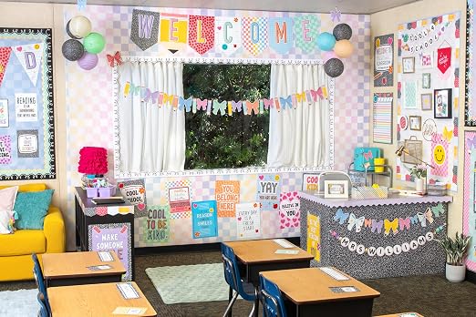 Teacher Created Resources Cool for School Checkers Better Than Paper® Bulletin - Image 4