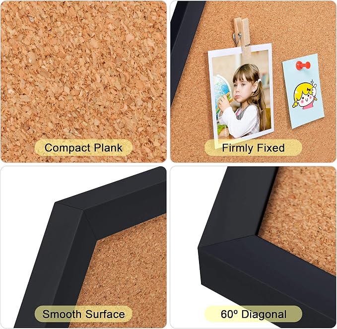 Facilife 4 Packs Cork Board, Corkboards - Image 5