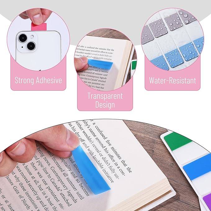Mr. Pen- Sticky Index Tabs, 360 Pcs, Colorful Sticky Tabs for Notebooks, Page Markers, Page Tabs for Binders, Page Tabs Sticky Tabs for Books, Notebook Tabs, Book Sticky Tabs for Notebooks-DeskLoop Office