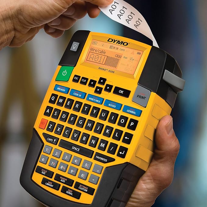 DYMO Industrial Label Maker, Rhino 4200, Time-Saving Hot Keys, Prints Fast - Image 3