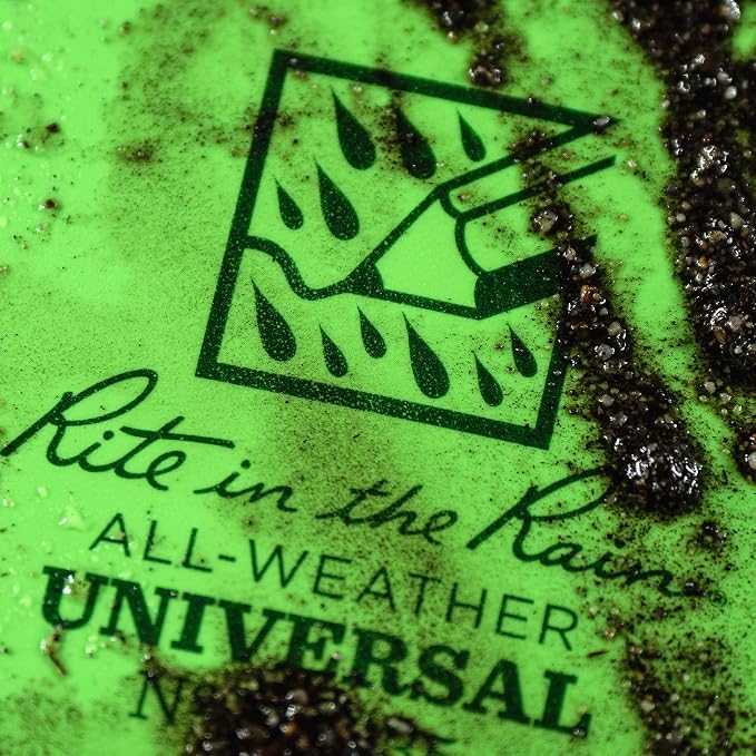 Rite in the Rain Florescent Top Spiral Notebook, 3” x 5”, Hi Vis Green Cover - Image 11