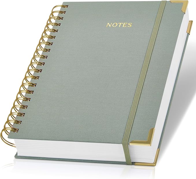 Aesthetic Thick Spiral Notebook Journal by ZICOTO