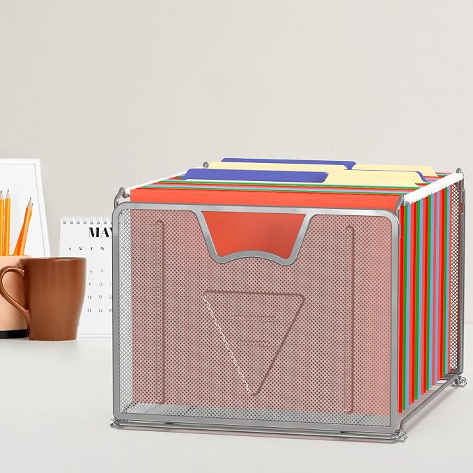 Simple Houseware Mesh Hanging File Folder Organizer - Image 4