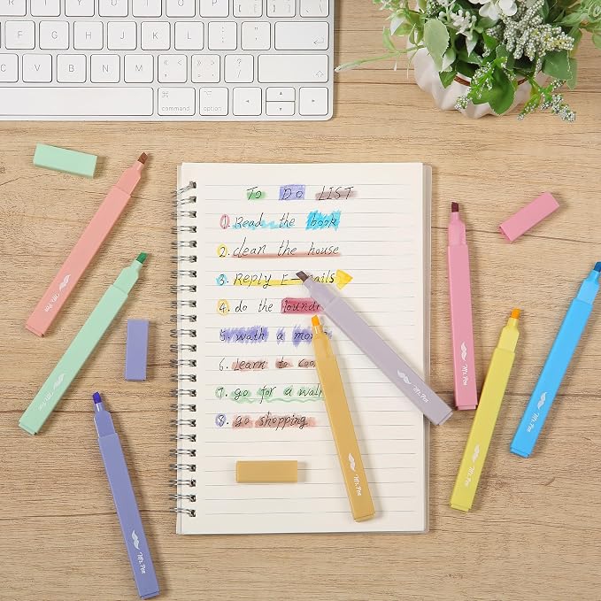 Mr. Pen- Aesthetic Highlighters No Bleed, 8 Pack, Cute Highlighters Assorted - Image 6
