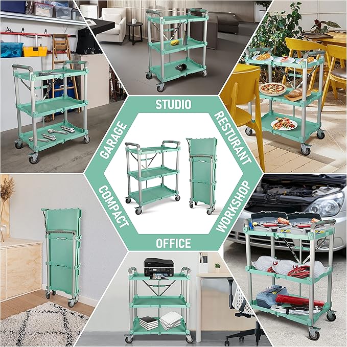 Olympia Tools 89-353 Pack N Roll Collapsible Service Cart, 300LB Capacity - Image 4