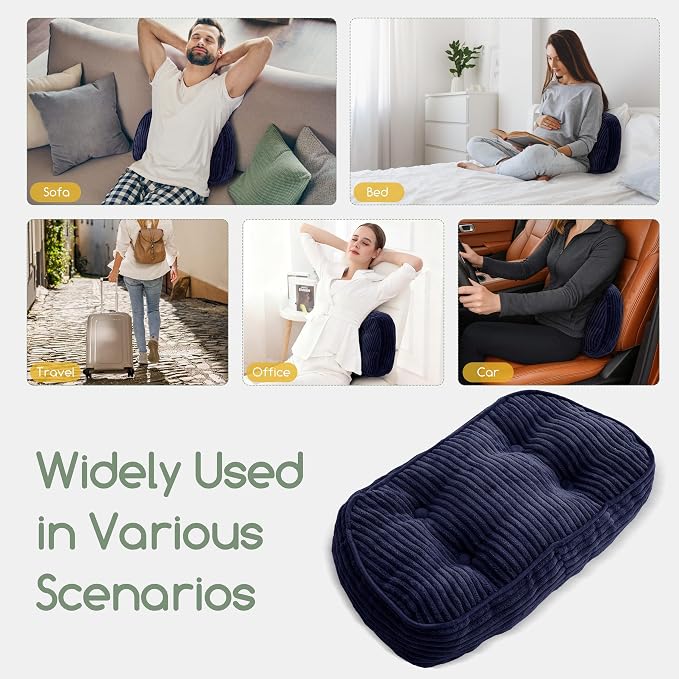 HIGOGOGO Lumbar Support Pillow for Recliner Chair/Accent Chair/Couch/Office - Image 5