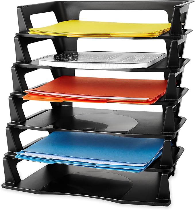 Rubbermaid Regeneration Letter Tray, Six Tier by Unknown