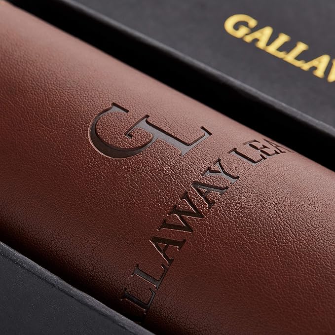 Gallaway Leather Desk Mat, Office Writing Desk Pad, Large 36" x 17" Dark Brown - Image 2