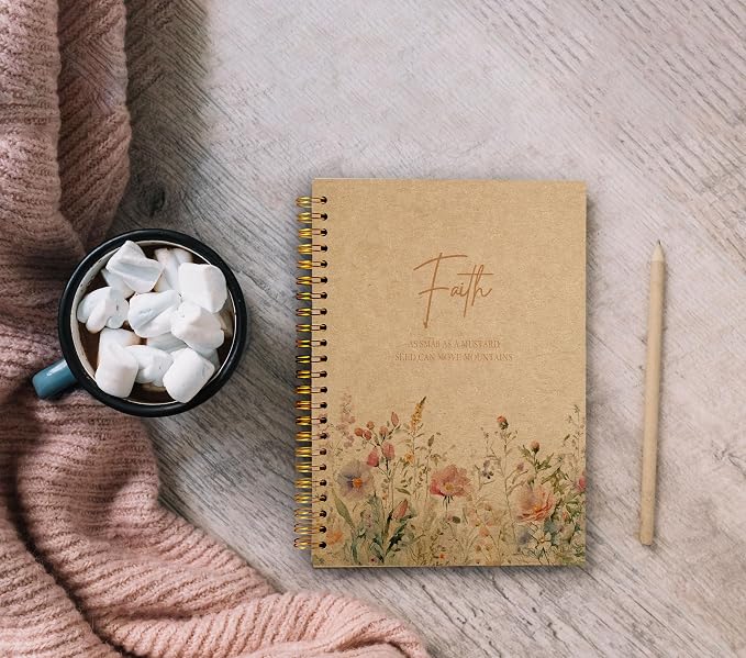 Faith Can Move Mountains Christian Notebook Journal - Image 4