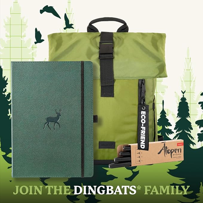 Dingbats* - Wildlife Dotted Extra Large A4 Notebook - PU Leather Hardcover - Image 7