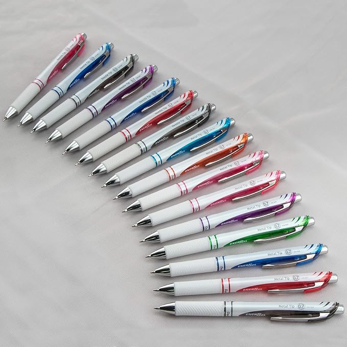 Pentel EnerGel Pearl Retractable Gel Pen, Metal Tip, Medium Point - Image 7