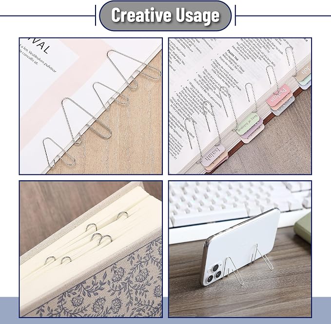Mr. Pen- Silver Paper Clips, Large and Small - Image 6