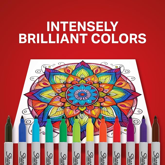 Sharpie Permanent Markers, Fine Point, Arts & Crafts, Desk Supplies - Image 5