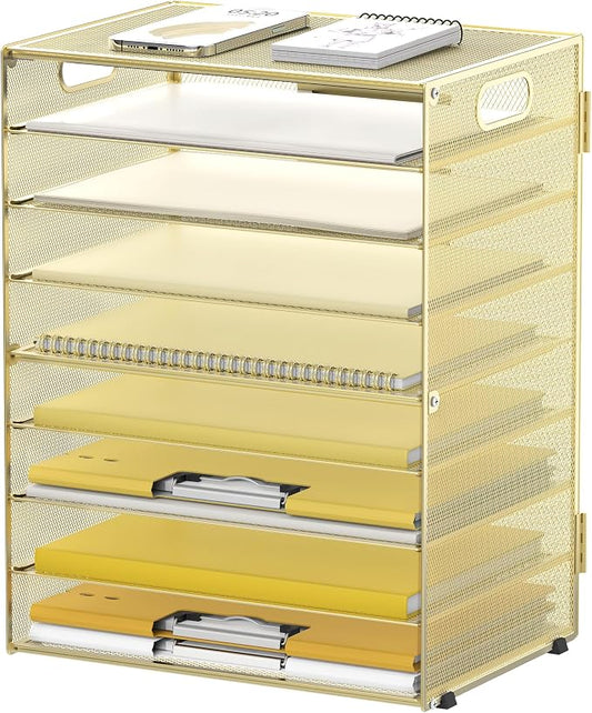 DALTACK 9-Tier Paper Letter Tray Desk Organizer by DALTACK