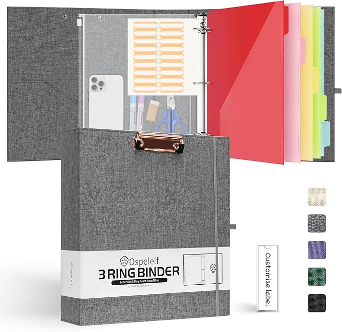 Ospelelf 2 Inch 3 Ring Binder Organizer by OspelelfOfficeSupplies