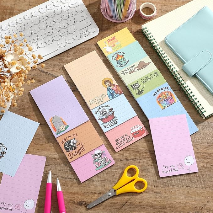 12 Pack Funny Notepads, 5x3 Inches Sarcastic Note Pads Memo Fun Office Gifts - Image 7