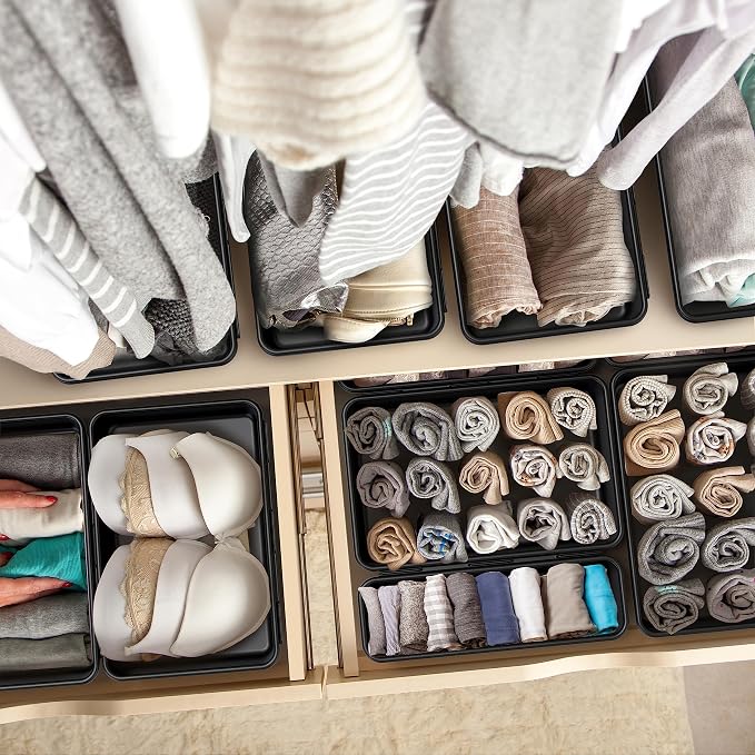 Simple Houseware Interlocking Desk Drawer Bins Organizer, 42 Packs - Image 4
