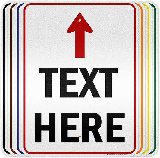 Custom Arrow, Custom Directional Sign, Up Arrow, 18x24 Inches, 3M EGP Reflective by MySignCenter