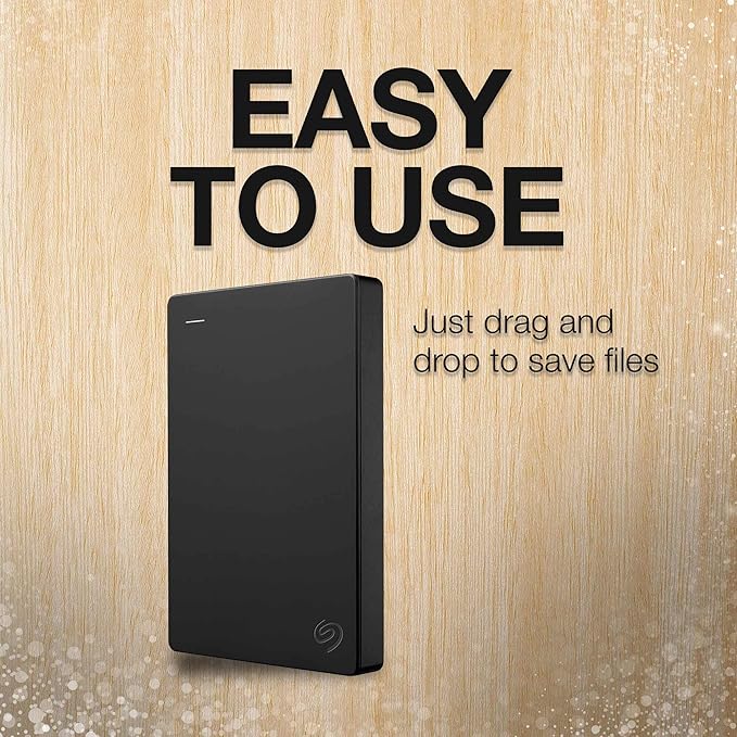 Seagate Portable 4TB External Hard Drive HDD – USB 3.0 for PC, Mac, Xbox, & PlayStation - 1-Year Rescue Service (STGX4000400)-DeskLoop Office