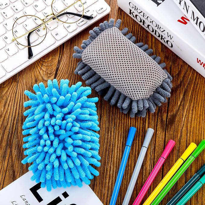 Outus 2 Pieces Microfiber Shag Whiteboard Eraser Dry Erase Eraser Washable - Image 7