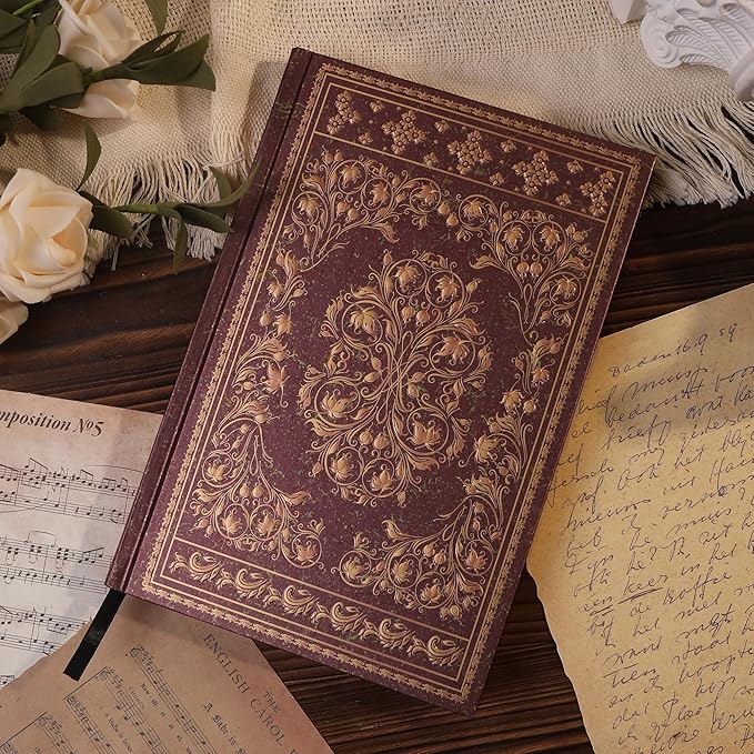 Line Notebooks for Women Men, A5 Aesthetic Hardcover Ruled Diary, 100 GSM Journals for Writing for Work, Note Taking, Office School-DeskLoop Office