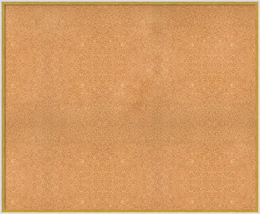 Amanti Art Natural Cork Board for Wall, 37x45 Vision Board with White Frame, Oversize Corkboard Office Decor for Home Organization, Modern Corkboard Pinboard to Display Items for Home Organization in-DeskLoop Office