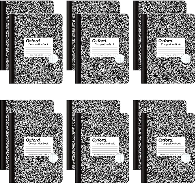 Oxford Composition Notebooks, Graph Ruled Paper, 9-3/4" x 7-1/2", 80 Sheets by TOPSProducts