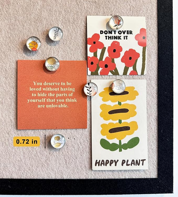 24 Glass Decorative Push Pins, Cute Bulletin Board Pins, Cute Thumbtacks - Image 4