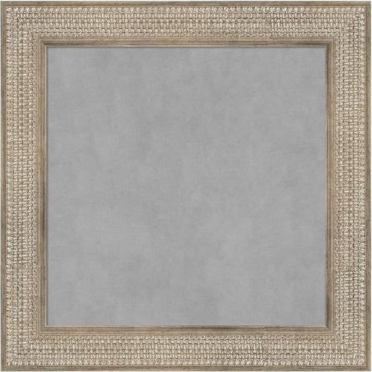Amanti Art Silver Framed Magnetic Board 26x26 Medium Vision Board by AmantiArt