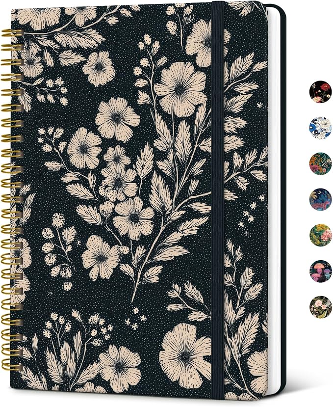 Taja Lined Spiral Notebook Journal by Taja
