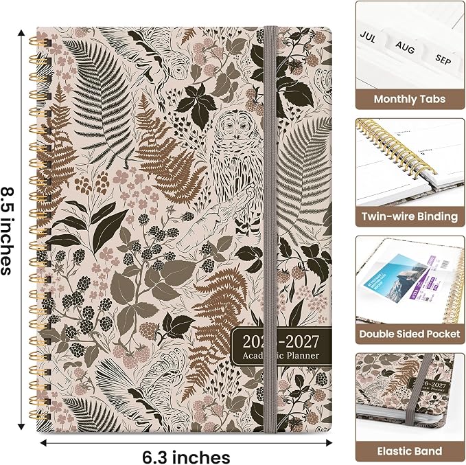 Planner 2026-2027, Academic Monthly and Weekly Calendar Planner - Image 4