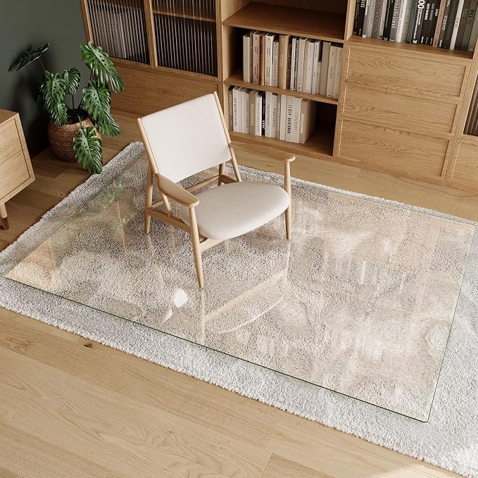 Koonmi Tempered Glass Chair Mat 72"x48" - Image 6