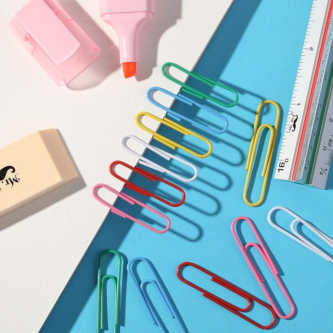 Mr. Pen- Paper Clips, 2 Inch, 240 Pack, Large Colored Paper Clips | Colored - Image 6
