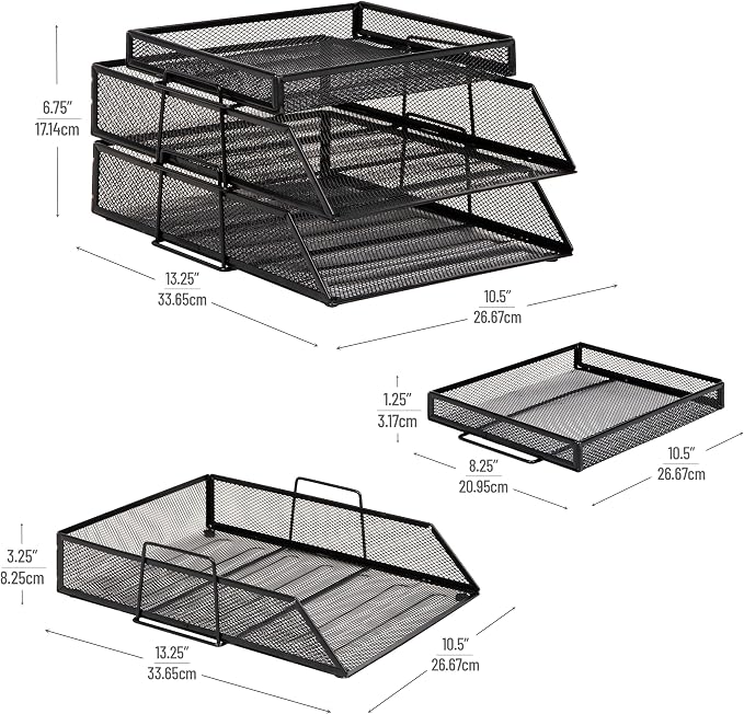 Mind Reader 2 Tier Paper Tray - Image 3