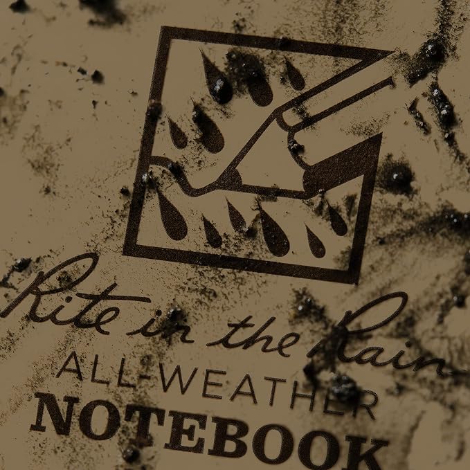 Rite In The Rain Weatherproof Top Spiral Notebooks, Tan Cover, 3 Pack - Image 7