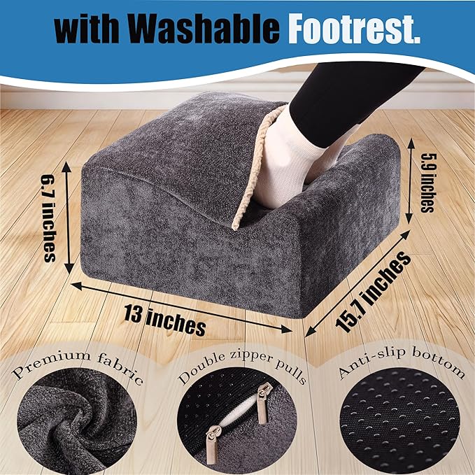 Keep Warm Foot Stool Foot Rest for Under Desk At Work | Office Footrest - Image 2