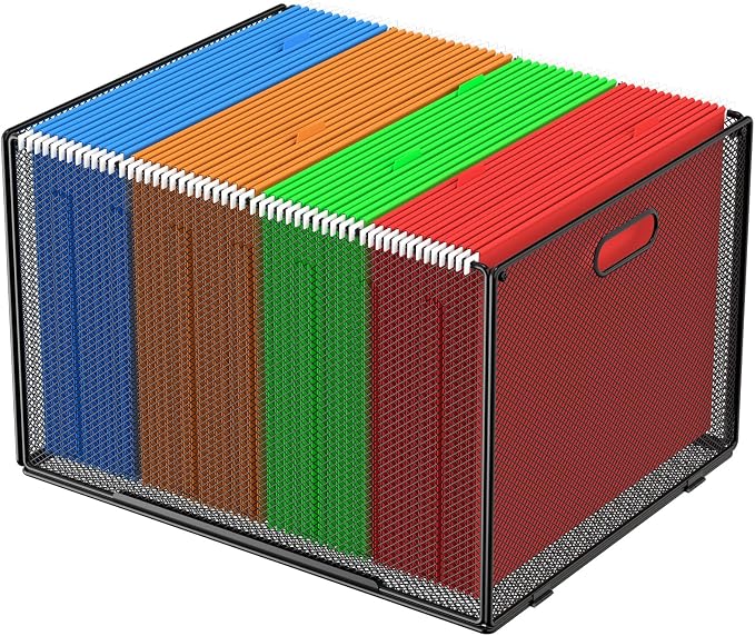 MaxGear Hanging File Organizer Box, Letter Legal Size File Folder Organizer | by MaxGear