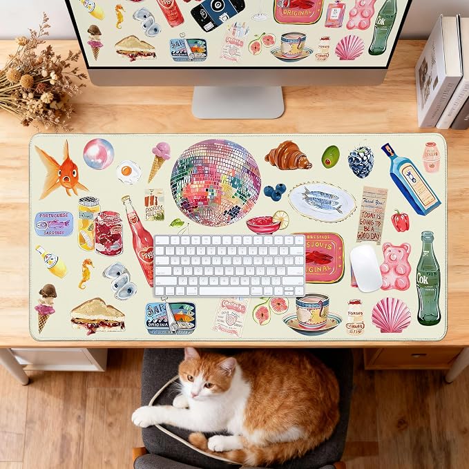 Desk Cover Mat, Large Cute Mouse Pad, Desk Pad Mat Decor - Image 7