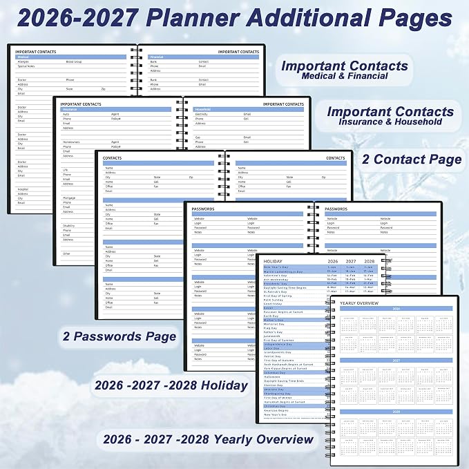 2026-2027 Monthly Planner, 18 Months Calendar Planner from Jan 2026-Jun 2027 - Image 4
