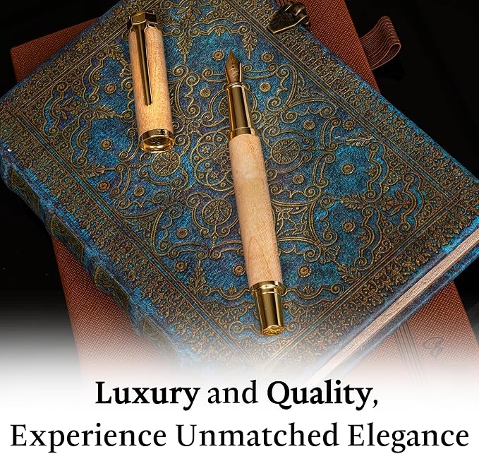 Ellington Pens Luxury Wood Fountain Pen Set – Extra Fine Nib - Image 5