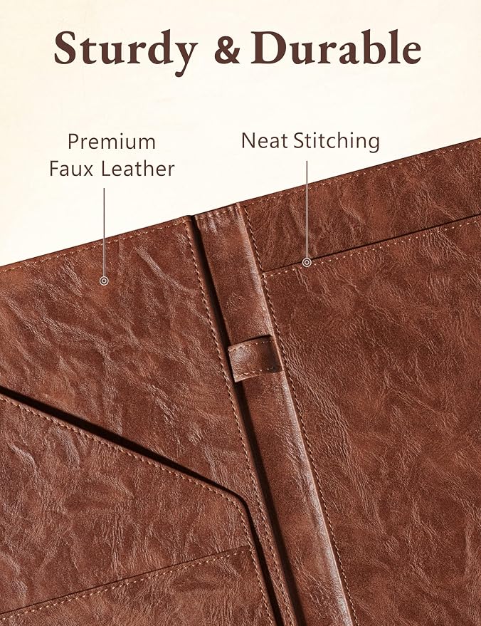 Mymazn Padfolio, Portfolio Folder, Legal Pad Holder, Resume Folder | Faux - Image 5
