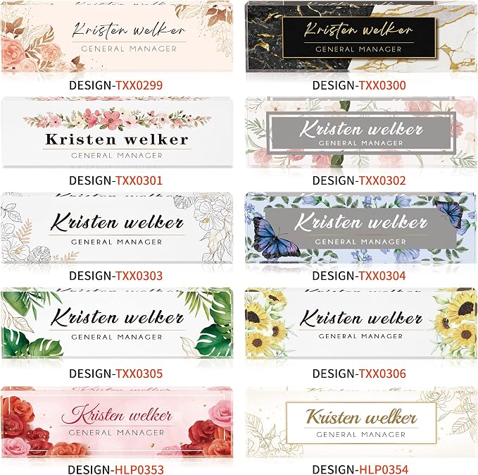 Office Desk Name Plate Personalized |Custom Name Plates - Image 3