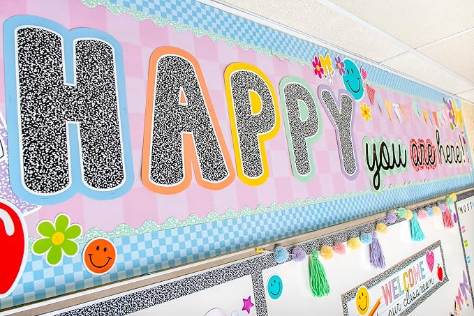 Teacher Created Resources Cool for School Happy You’re Here Bulletin Board - Image 3