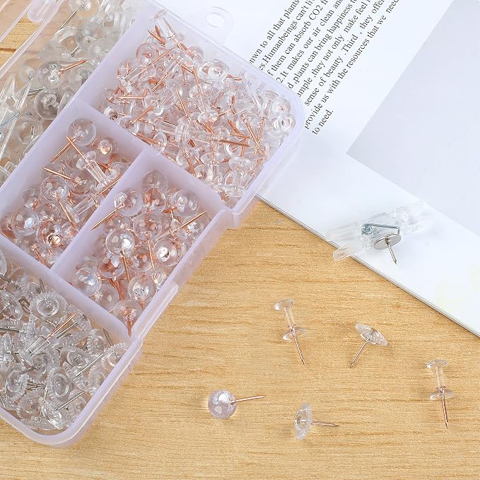 Utron 235 Pcs Push Pins Set, Thumb Tacks, Push Pins - Image 7