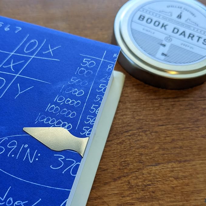 Stellar Factory Book Darts | Stainless Steel Line Marker Bookmarks | 50-Count - Image 4